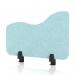 Sch! Acoustic Desktop Side Screen - Wave - 600 x 400mm - Sky Light Blue SCH00526