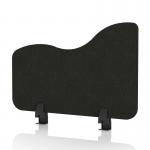 Sch! Acoustic Desktop Side Screen - Wave - 600 x 400mm - Raven Black SCH00528