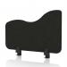 Sch! Acoustic Desktop Side Screen - Wave - 600 x 400mm - Raven Black SCH00528