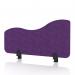 Sch! Acoustic Desktop Side Screen - Wave - 800 x 400mm - Plum Purple SCH00533