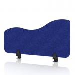 Sch! Acoustic Desktop Side Screen - Wave - 800 x 400mm - Cobalt Blue SCH00535