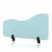 Sch! Acoustic Desktop Side Screen - Wave - 800 x 400mm - Sky Light Blue SCH00536