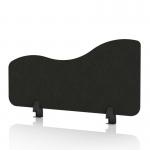 Sch! Acoustic Desktop Side Screen - Wave - 800 x 400mm - Raven Black SCH00538