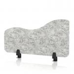 Sch! Acoustic Desktop Side Screen - Wave - 800 x 400mm - Pebble Light Grey SCH00539