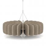 Sch! Acoustic Ceiling Baffles - Shade - Type A - 600mm Wide x 150mm High - Oatmeal Beige SCH00614