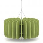 Sch! Acoustic Ceiling Baffles - Shade - Type A - 600mm Wide x 300mm High - Lime Green SCH00618