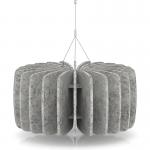 Sch! Acoustic Ceiling Baffles - Shade - Type A - 600mm Wide x 300mm High - Pebble Light Grey SCH00623
