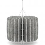 Sch! Acoustic Ceiling Baffles - Shade - Type A - 600mm Wide x 450mm High - Pebble Light Grey SCH00633