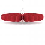 Sch! Acoustic Ceiling Baffles - Shade - Type A - 1200mm Wide x 150mm High - Poppy Red SCH00666