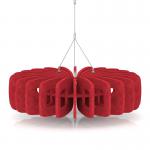 Sch! Acoustic Ceiling Baffles - Shade - Type B - 600mm Wide x 150mm High - Poppy Red SCH00676
