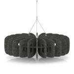 Sch! Acoustic Ceiling Baffles - Shade - Type B - 600mm Wide x 150mm High - Graphite Charcoal SCH00681