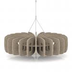 Sch! Acoustic Ceiling Baffles - Shade - Type B - 600mm Wide x 150mm High - Oatmeal Beige SCH00684