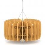Sch! Acoustic Ceiling Baffles - Shade - Type B - 600mm Wide x 300mm High - Buttercup Yellow SCH00685