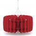 Sch! Acoustic Ceiling Baffles - Shade - Type B - 600mm Wide x 300mm High - Poppy Red SCH00686
