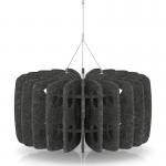Sch! Acoustic Ceiling Baffles - Shade - Type B - 600mm Wide x 300mm High - Graphite Charcoal SCH00691