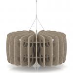 Sch! Acoustic Ceiling Baffles - Shade - Type B - 600mm Wide x 300mm High - Oatmeal Beige SCH00694
