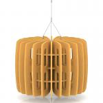Sch! Acoustic Ceiling Baffles - Shade - Type B - 600mm Wide x 450mm High - Buttercup Yellow SCH00695