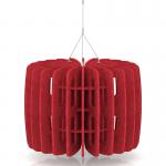 Sch! Acoustic Ceiling Baffles - Shade - Type B - 600mm Wide x 450mm High - Poppy Red SCH00696