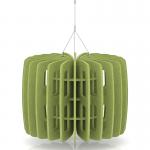 Sch! Acoustic Ceiling Baffles - Shade - Type B - 600mm Wide x 450mm High - Lime Green SCH00698