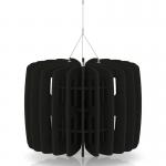 Sch! Acoustic Ceiling Baffles - Shade - Type B - 600mm Wide x 450mm High - Raven Black SCH00702