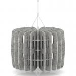 Sch! Acoustic Ceiling Baffles - Shade - Type B - 600mm Wide x 450mm High - Pebble Light Grey SCH00703