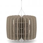 Sch! Acoustic Ceiling Baffles - Shade - Type B - 600mm Wide x 450mm High - Oatmeal Beige SCH00704