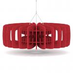 Sch! Acoustic Ceiling Baffles - Shade - Type C - 900mm Wide x 300mm High - Poppy Red SCH00716