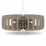 Sch! Acoustic Ceiling Baffles - Shade - Type C - 900mm Wide x 300mm High - Oatmeal Beige SCH00724