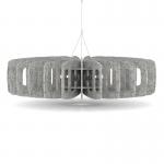 Sch! Acoustic Ceiling Baffles - Shade - Type C - 1200mm Wide x 300mm High - Pebble Light Grey SCH00733