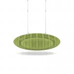 Sch! Acoustic Ceiling Baffles - Hatch - Type D - 700 x 700mm Wide x 250mm High - Lime Green SCH00738