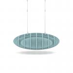 Sch! Acoustic Ceiling Baffles - Hatch - Type D - 700 x 700mm Wide x 250mm High - Sky Light Blue SCH00740