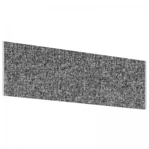 Photos - Office Desk Impulse Plus Angle 450600 Desktop Screen Lead Fabric Light Grey Edges 