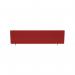 Impulse Plus Oblong 4501400 Desktop Screen Burgundy Fabric Light Grey Edges SCR10111