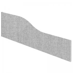 Photos - Office Desk Impulse Plus Wave 4501800 Desktop Screen Light Grey Fabric Light Grey 