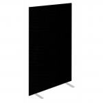 Impulse Plus Oblong 1800/600 Floor Free Standing Screen Black Fabric Light Grey Edges SCR10218