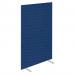 Impulse Plus Oblong 1800600 Floor Free Standing Screen Powder Blue Fabric Light Grey Edges SCR10223