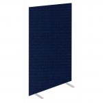 Impulse Plus Oblong 1800/600 Floor Free Standing Screen Royal Blue Fabric Light Grey Edges SCR10224