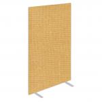 Impulse Plus Oblong 1800/1000 Floor Free Standing Screen Beige Fabric Light Grey Edges SCR10235
