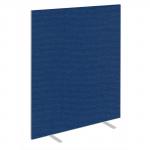 Impulse Plus Oblong 1800/1200 Floor Free Standing Screen Powder Blue Fabric Light Grey Edges SCR10250