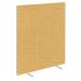 Impulse Plus Oblong 18001400 Floor Free Standing Screen Beige Fabric Light Grey Edges SCR10253