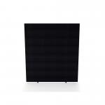 Impulse Plus Oblong 1800/1400 Floor Free Standing Screen Black Fabric Light Grey Edges SCR10254