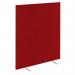 Impulse Plus Oblong 18001400 Floor Free Standing Screen Burgundy Fabric Light Grey Edges SCR10255