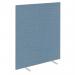 Impulse Plus Oblong 18001400 Floor Free Standing Screen Sky Blue Fabric Light Grey Edges SCR10261