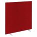 Impulse Plus Oblong 18001500 Floor Free Standing Screen Burgundy Fabric Light Grey Edges SCR10264