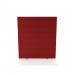 Impulse Plus Oblong 1800/1500 Floor Free Standing Screen Burgundy Fabric Light Grey Edges SCR10264