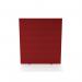 Impulse Plus Oblong 18001600 Floor Free Standing Screen Burgundy Fabric Light Grey Edges SCR10273