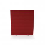 Impulse Plus Oblong 1800/1600 Floor Free Standing Screen Burgundy Fabric Light Grey Edges SCR10273