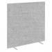 Impulse Plus Oblong 1800/1600 Floor Free Standing Screen Light Grey Fabric Light Grey Edges SCR10275