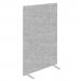 Impulse Plus Oblong 1650600 Floor Free Standing Screen Light Grey Fabric Light Grey Edges SCR10284