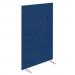 Impulse Plus Oblong 1650600 Floor Free Standing Screen Powder Blue Fabric Light Grey Edges SCR10286